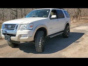 2008 ford explorer on 3" lift and 35" inch tires 18" wheels "walk around" 4.6l v8