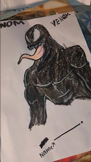 how to DRAW venom ⚡😱