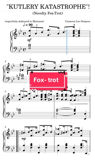 #foxtrot #piano #ноти #sheetmusic