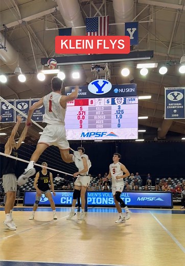 USC Men's Volleyball Player's Powerful Spike