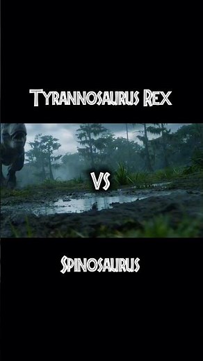 T-Rex vs Spinosaurus. The ultimate prehistoric battle… and Rexy is still the king. 🦖🔥