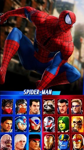 Marvel vs. Capcom Infinite Character Select Screen