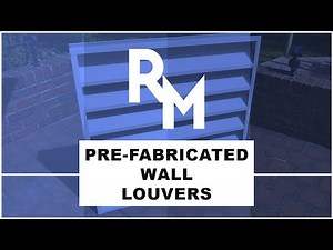 Architectural Pre-Fabricated Wall Louvers