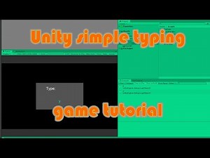 Unity simple typing game tutorial