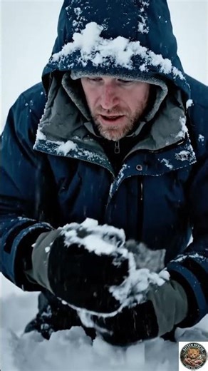 Tiny Kitten Frozen Under Snow… Last Minute Rescue #kittenrescue #animalrescue