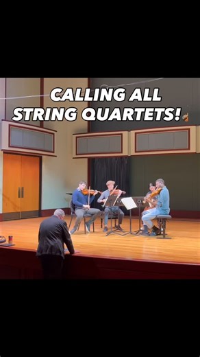 Our fourth edition of the @calidoresq Seminar is just around the corner and we are looking for the next generation of fantastic young string quartets to take part! Our CSQ SEMINAR 2026 @udschoolofmusic runs from January 16-19 and is tuition free for all fellows. Applications due Dec. 1, 2025. Check out the link in our bio for more specific info and to fill out the application. #stringquartet #chambermusic #classicalmusic #violin #viola #cello #masterclass #seminar | Calidore String Quartet