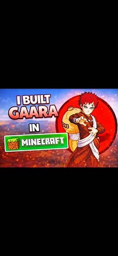 “I Built Gaara Pixel Art in Minecraft | Naruto Shippuden” ‪@AS_GAMERS12‬ #pixelart #anime #gaara