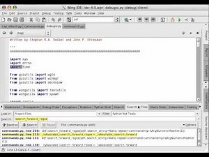 Search and Replace in Wing IDE