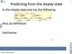 Model Predictive Control 11 - unbiased prediction with CARIMA models