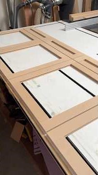 The EASIEST way to make shaker cabinet doors and drawers #woodworking #diy #carpentry #cabinetdoors