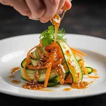 Acar Mentimun Wortel Dressing Wijen Pedas Manis #cooking #food##receipe #kitchen #resep #foodie