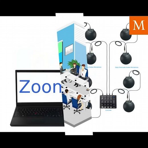 Zoom usb multiple microphones system