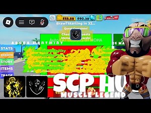 INSANE Auto Farm Script! SCP Hub Showcase for Muscle Legends🔥
