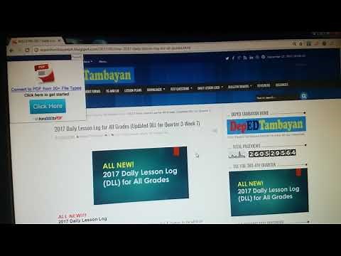 Download Daily Lesson Log (DLL) @DepedTambayan (PC/Laptop)