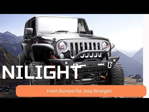 🚙Jeep Wrangler JK Front Bumper Installation (2007–2018) | Heavy-Duty Nilight Upgrade