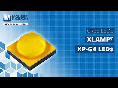 Cree LED XLamp ® XP-G4 LEDs: New Product Brief | Mouser Electronics