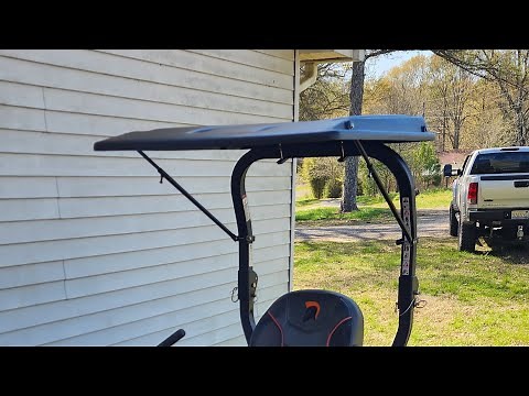 Adding a canopy to my zero-turn mower ( spartan rt pro )