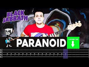 【BLACK SABBATH】[ Paranoid ] cover by Cesar | LESSON | BASS TAB