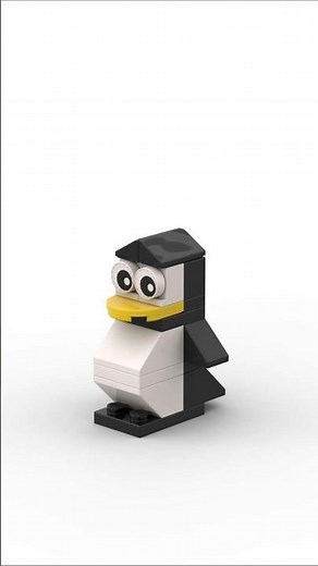 🐧 LEGO Penguin Build | Cute & Easy Brick Creation #Shorts #rmbrickmasters