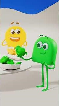 A Rainbow of Fruit and Veggies 🌈 | Learn Colours | ‪@colourblocks‬