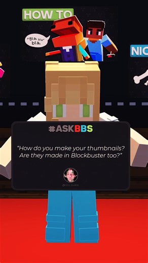 How do we create our THUMBNAILS? | #AskBBS #minecraft #qna #thumbnails