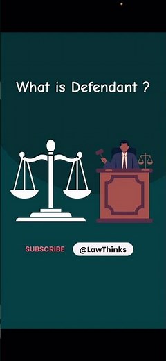 Wat is a Defendant in Law #Defendant #Law #Attorney #LegalDefense #CourtCase #LawyerLife
