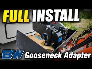 EXCLUSIVE! B&W Fifth Wheel to Gooseneck Adapter Installation on our RV!