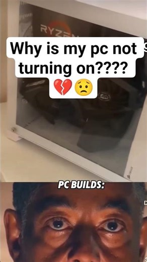 why is my pc not turning on 💔😟