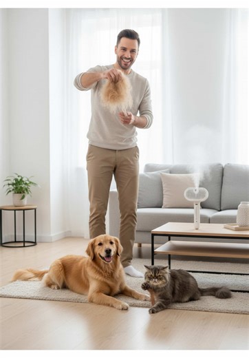 POV : tu adores ton chien… mais ta maison est pleine de poils 😭🐕 👉 Cette brosse change tout Poils capturés, animal heureux, maison plus clean ✨ 👉 Découvre-la maintenant #p#poilspartoutm#maisonproprem#menagefacileproblemedepoil #ToutPourPet