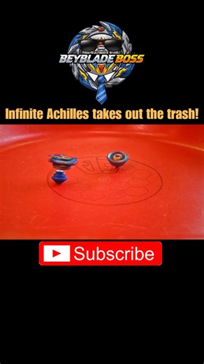 Beyblade Burst!!! Infinite Achilles Bursts Sword Valtryek!!! 😵‍💫😁💪 #shorts #viral #subscribe #omg