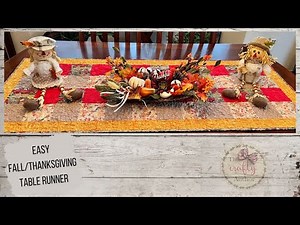 Fall/ Thanksgiving Table Runner Using the DIME Tabletop Weightless Quilter: Beginner Friendly