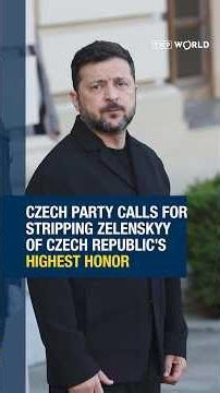 #Czech #Party calls for stripping #Zelenskyy of Czech Republic's highest #honor