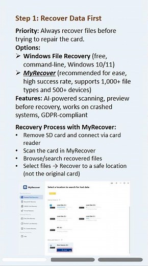 📸 Memory Card Error? Recover Your Data Fast! #memorycard #error