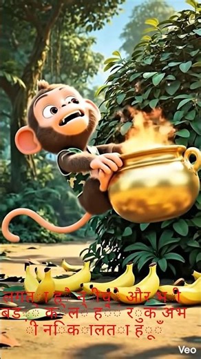 लालची बंदर और जादुई घड़ा | Greedy Monkey & Magic Pot Story