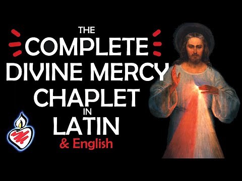 Divine Mercy Chaplet in Latin & English with Opening & Closing Prayers : Corona Divinæ Misericordiæ