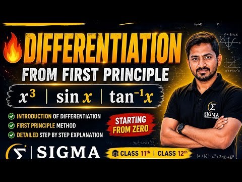 Differentiation from First Principle, Calculus for Beginners , Class 11 & 12 Maths