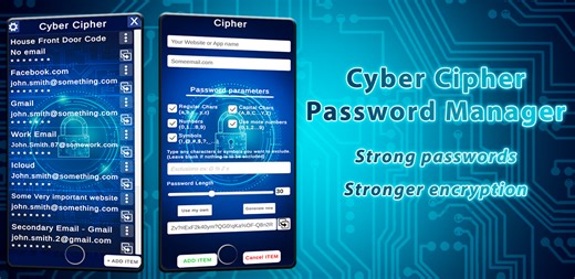 Cyber Cipher - Password Manager by DrolDevs