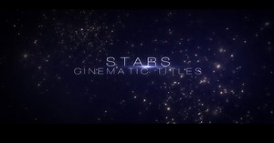 Stellar Cinematic Title Reveals with Glowing Particles
