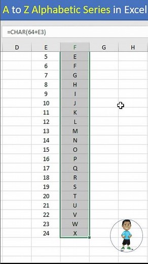 Excel Job Interview Questions A to Z Series Formula in Excel #excel #exceltips #exceltutorial #short