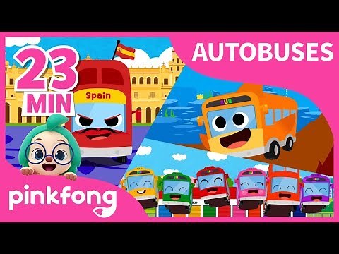 Las Mejores Canciones de Autobuses | +Recopilación | Pinkfong Canciones Infantiles