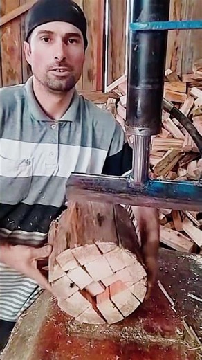 Amazing Log Splitter Firewood Processing