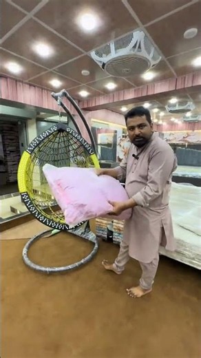 Luxury Hanging Egg Chair 🪑 | Modern Swing Chair for Balcony, Garden & Home | Shahid Jan Furniture