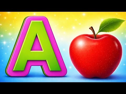 🚀Fun ABC Phonics Song / A for Apple / Kids Learning /Alphabet Rhymes / Tiny Tots / 📚 Study Zone✨