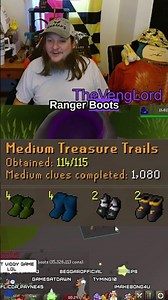 4th set of ranger boots on the #UIM in #OSRS