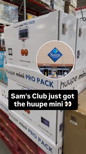 huupe on Instagram: "It’s official. huupe is now in store at Sam’s Club nationwide in the U.S. with an exclusive bundle offer. This is by far the best deal on the market today. Sam’s Club and huupe are now offering the huupe mini PRO PACK, which includes everything the huupe mini comes with, a premium wall mount, an extra high quality size 1 rubber mini ball, and a $25 h-bucks gift card to get you all of the coldest in-game features! 🏀🔥"