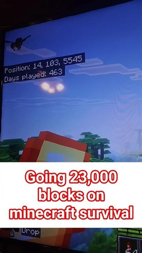 23,000 blocks is painful!!! #minecraft #challenge