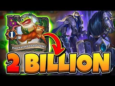 2 BILLION Stats Leapers - WORLD Record?! ‪@JeefHS‬ | Hearthstone Battlegrounds Commentary