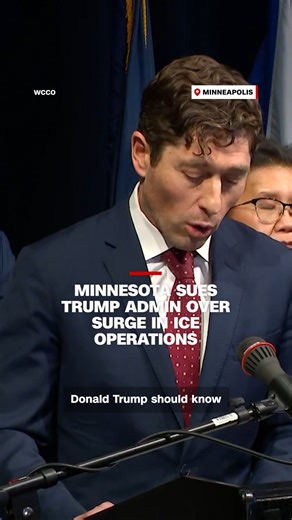 The state of Minnesota and the Twin Cities are suing the Trump administration, arguing the widespread federal immigration operation in the state is "a federal invasion of the Twin Cities," according to a lawsuit filed Monday. The suit was filed shortly after Illinois and the city of Chicago also sued the Trump administration, alleging the Department of Homeland Security has terrorized residents in "organized bombardment." Both suits argue the federal government is violating the Tenth Amendment. 