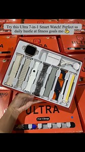 Ultra Watch 7 in 1 IPSmartwatch ✅ Call & Text Notifications ✅ Heart Rate / BP / O2 Monitoring ✅ Sleep Tracker ✅ Wireless Charging ✅ Bluetooth Music Call | Bodega sa Kubo