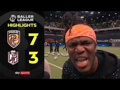 KSI's Prime FC hit SEVEN! | Prime FC 7-3 N5 FC | Baller League Highlights